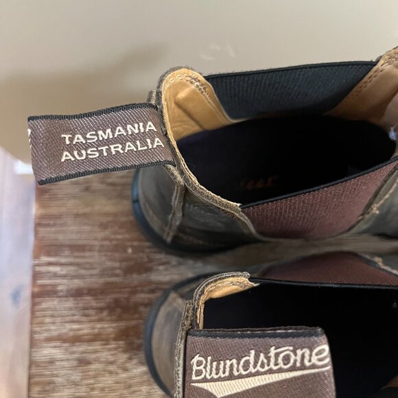 Men's Blundstone Classic Boots Rustic Brown US Size 9.5 w/Superfeet Insoles - Picture 6 of 9